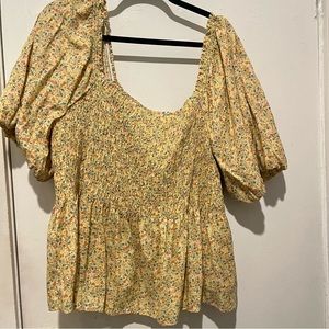 ANA Floral Pattern Blouse Plus size